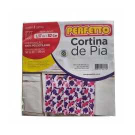 Cortina de Pia - Plstico - Perfetto - 1,37m x 82cm - 1 Unidade