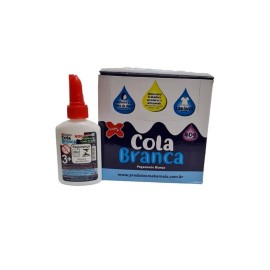 Cola Branca - para Escola, Escritrio e Artesanato - com 40gr - Caixa com 12 unidades