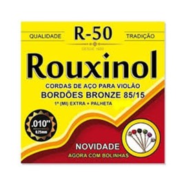 Encordoamento - Cordas de Ao para Violo - Rouxinol R50